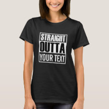 Custom STRAIGHT OUTTA zwart-wit