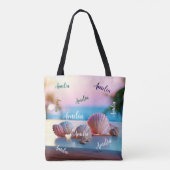 Custom Summer Beach Elegant Draagtas (Achterkant)
