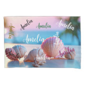 Custom Summer Beach Elegant Kussensloop (Voorkant)