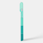 Custom Summer Blue Aqua Ocean Turquoise Stripes (Côté gauche)