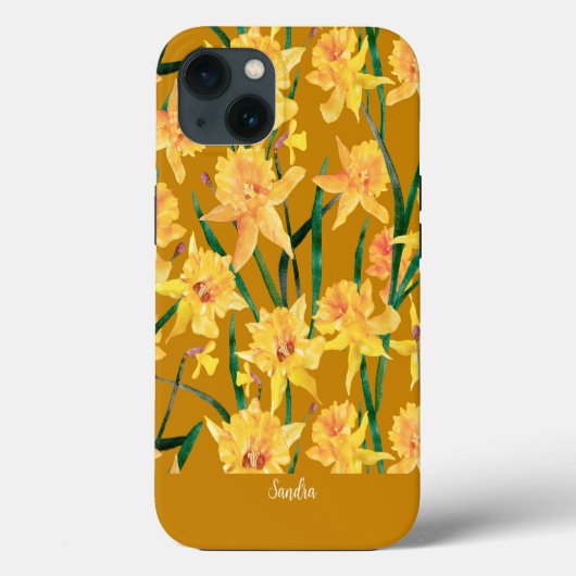 Custom Summer Daffodil Pattern Case-Mate iPhone Case (Achterkant)