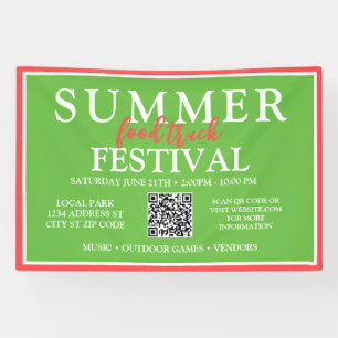 Custom Summer Food Truck Festival Event Spandoek