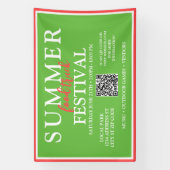 Custom Summer Food Truck Festival Event Spandoek (Verticaal)