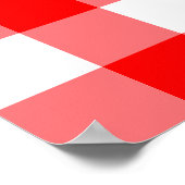 Custom Summer Picnic Red Gingham Sign Poster (Hoek)