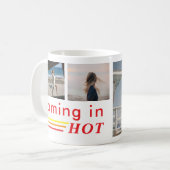 Custom Summer Vibes Design with Bold Typography Koffiemok (Voorkant links)