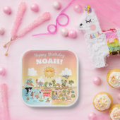 Custom Sunny SoCal Papieren Bordje (Feest)