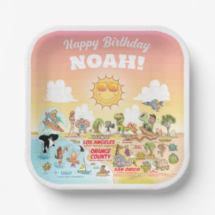 Custom Sunny SoCal Papieren Bordje