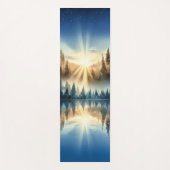 Custom Sunrise Forest Yoga Mat – Tranquil Nature (Voorkant)