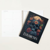 Custom Sunset Bloem cactus woestijn schedel Planner (Display)
