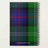 Custom Sutherland Schotse Clan Foto Weekly Planner (Achterkant)