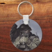 CUSTOM SWAT Police Sleutelhanger ID Label Panting  (Voorkant)