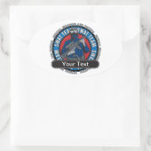 Custom SWAT Team Ovale Sticker (Tas)