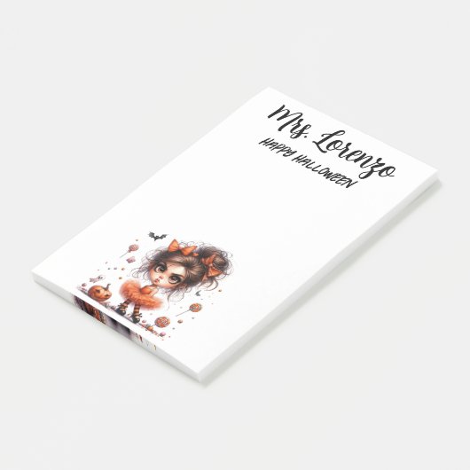 Custom Sweet Spellbound — Whimsy Meets Halloween Post-it® Notes (Schuin)