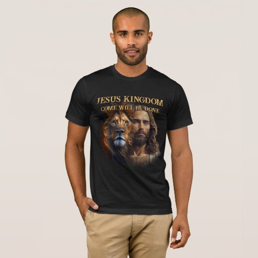 Custom T-shirt JESUS KINGDOM COME (Voorkant volledig)