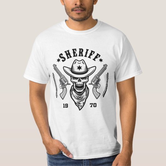 Custom T-shirt, Sheriff T-shirt (Voorkant)