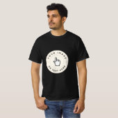 Custom T-shirt - Zwart Uw afbeelding of tekst hier (Voorkant volledig)