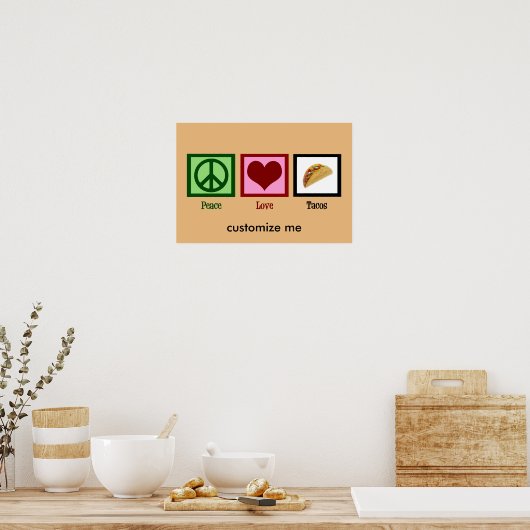Custom Taco Poster (Keuken)
