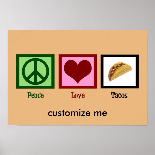 Custom Taco Poster (Voorkant)