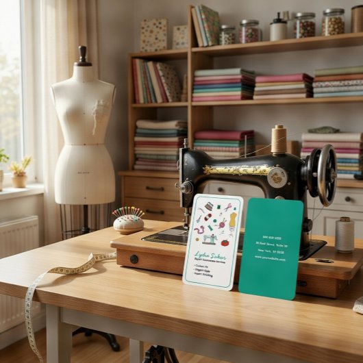 Custom Tailoring & Alterations Seamstress  Visitekaartje