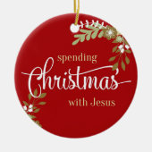 Custom-tante Margaret Keramisch Ornament (Voorkant)