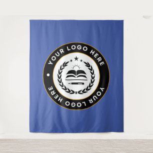 Custom Tapestry Business Logo Company Wandkleed