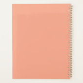 Custom Target Rainbow Pink, Mocha Brown Planner (Achterkant)