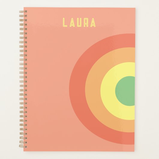 Custom Target Rainbow Pink, Perzik Planner (Voorkant)