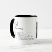 Custom Tattoo Artist Definition Personalized Mug (Devant gauche)