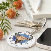 Custom Taurus & Capricorn Zodiac Keychain (Voorkant Rechts)