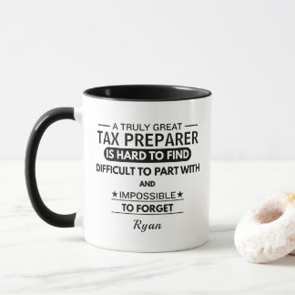 Custom Tax Preparer Appreciation Mug Accountant Mok
