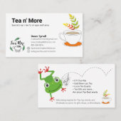 Custom Tea Company Visitekaartje (Voorkant / Achterkant)