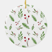 Custom Teacher Appreciation Gift Kerstmis Keramisch Ornament (Achterkant)