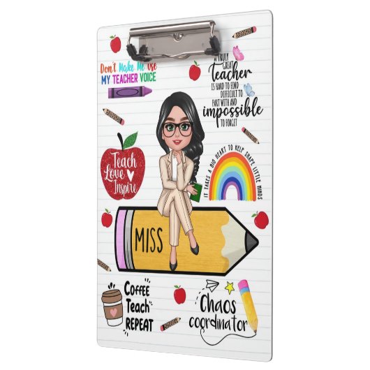 Custom Teacher Clipboard – Back to School Gift Klembord (Links)