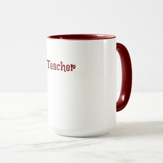Custom Teacher Gift Mug  (Devant droit)