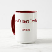 Custom Teacher Gift Mug  (Devant gauche)