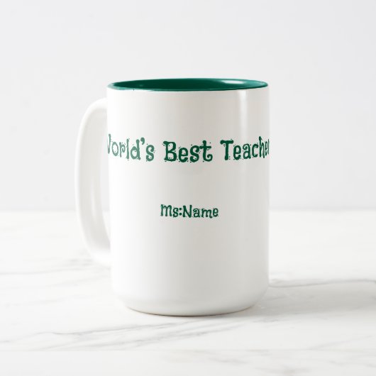 Custom Teacher Gift Mug  (Devant gauche)
