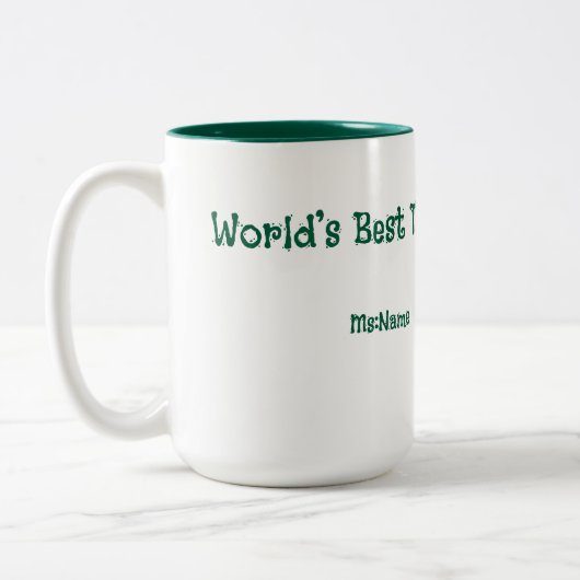 Custom Teacher Gift Mug  (Gauche)
