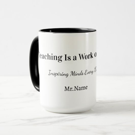 Custom Teacher Gift Mug (Devant gauche)