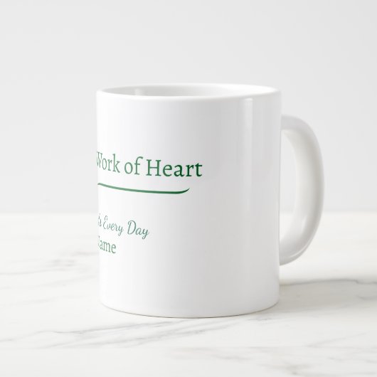 Custom Teacher Gift Mug  Extra Grote Beker (Voorkant rechts)