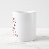 Custom Teacher Gift Mug  Extra Grote Beker (Voorkant)