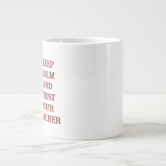 Custom Teacher Gift Mug  Extra Grote Beker (Voorkant)
