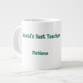 Custom Teacher Gift Mug  Extra Grote Beker