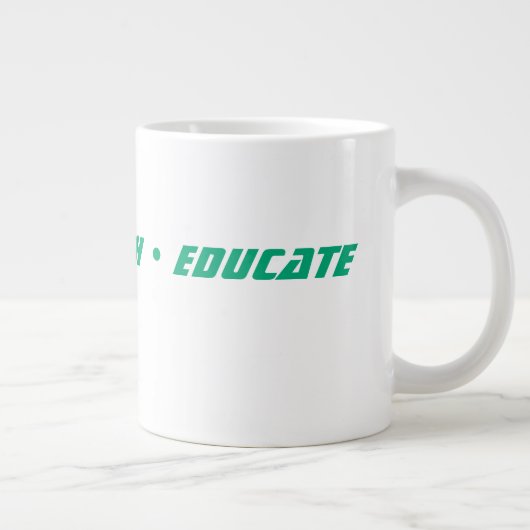 Custom Teacher Gift Mug  Extra Grote Beker (Rechts)
