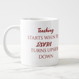 Custom Teacher Gift Mug  Extra Grote Beker