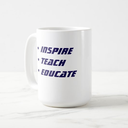 Custom Teacher Gift Mug  Koffiemok (Voorkant links)