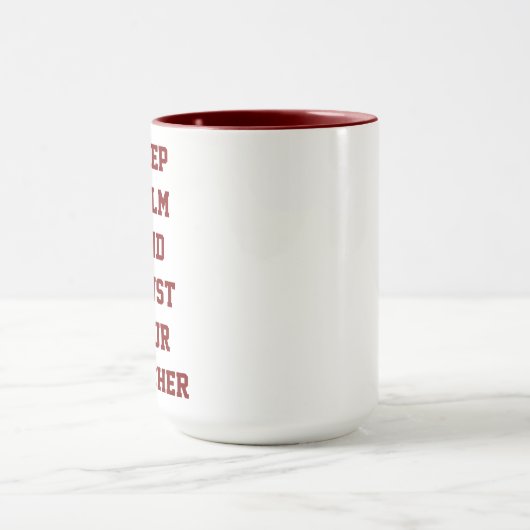Custom Teacher Gift Mug Mok (Midden)