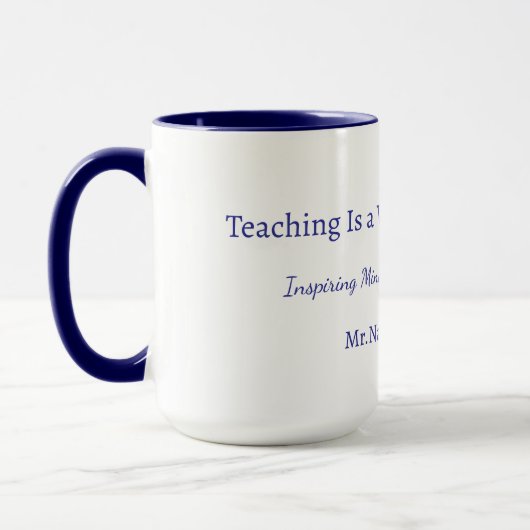 Custom Teacher Gift Mug Mok (Links)