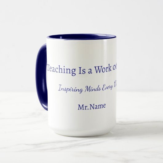 Custom Teacher Gift Mug Mok (Voorkant links)
