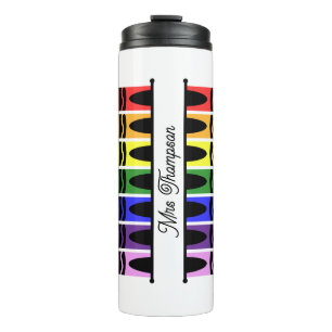 Custom Teacher Name Appreciation Gift Einde van he Thermosbeker