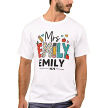 Custom Teacher Name Design – Kleurrijk "Mrs. Emily